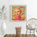 Mirjam Duizendstra's Artwork Surrealism Color Art Posters Prints Mysterious Aesthetic Woman Portrait Canvas Painting Home Decor - Image 4