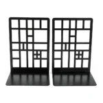 2pcs Bookcase Railing Book End Bookcase End Heavy Duty Book End Storage Bookcase Home Book End Book Holder Iron Bookcase