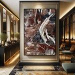 Abstract Graffiti Art Black Brown Texture Lines Aesthetic Art Canvas Painting Wall Mural Posters Prints Living Room Home Decor - Image 3