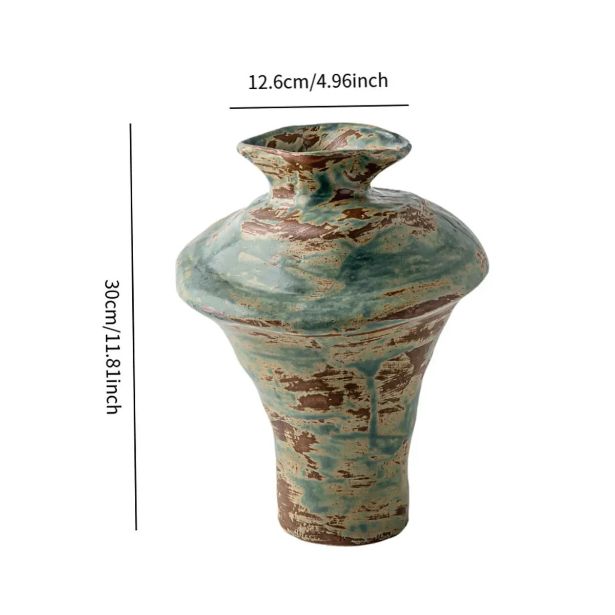 Ceramic Vase Desktop Home Photo Prop Wabi-sabi Aesthetic Collection Ornament - Image 6