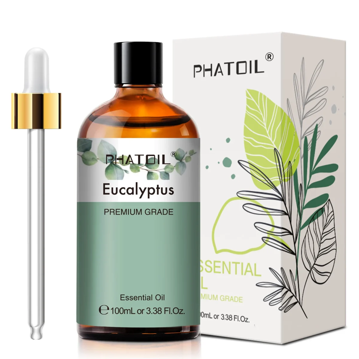 PHATOIL 100ml Eucalyptus Essential Oil For Skin Lavender Vanilla Jasmine Lemon Bergamot Aroma Oil for Aromatherapy Candle Making - Image 2