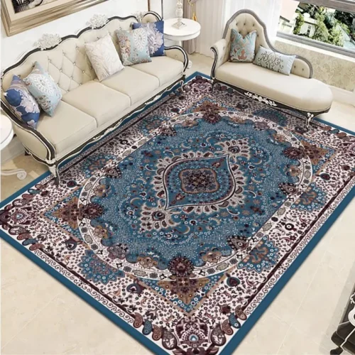 Elegant Persian Area Rug for Modern Chinese Living Spaces