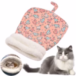 Pet Sleeping Bag Winter Warm Soft Plush Semi Enclosed Cat Nest Sleeping Bag Home Cat and Dog Comfortable Bed Accessories - Image 4