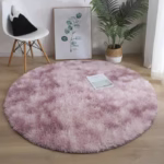 Nordic living room carpet, plush silk, circular floor mat, hanging basket, computer chair mat,living room solid color carpet mat