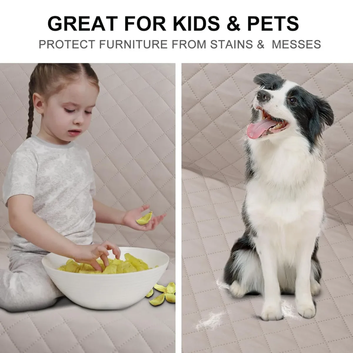 1/2/3 Seater Sofa Covers Waterproof Couch Cushion For Kids Pets Dog Mats Anti-Slip Washable Sofa Slipcover Furniture Protector - Image 3