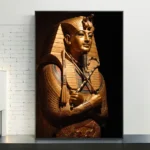 Ancient Egypt Mural Painting 3d Art Posters Print Anubis Pharaoh And His Maiden Canvas Painting Living Room Home Decor Picture - Image 3