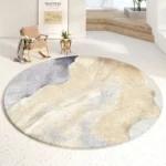 Modern Luxury Rugs for Bedroom Fluffy Soft Living Room Decoration Carpet Minimalist Abstraction Lounge Rug Round Plush Floor Mat - Image 3