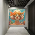 Mirjam Duizendstra's Artwork Surrealism Color Art Posters Prints Mysterious Aesthetic Woman Portrait Canvas Painting Home Decor - Image 2