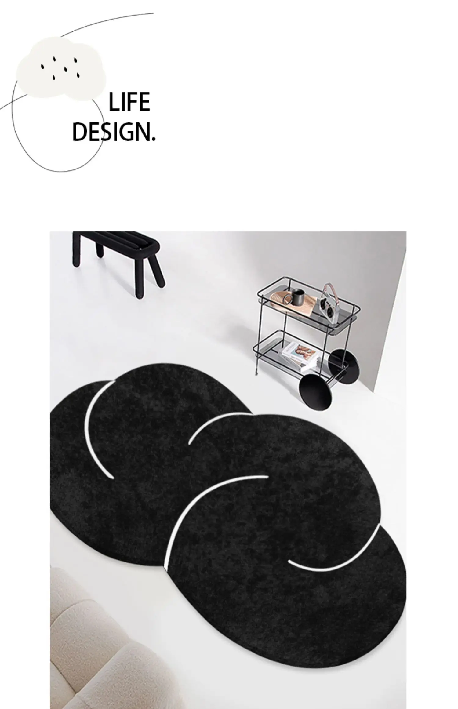 Modern Style Carpets for Living Room Irregular Bedroom Decor Clouds Carpet Fluffy Soft Baby Crawling Mat Home Plush Lounge Rug 10 kf S734455448769405e924ce7718c8752cbe