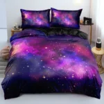 Luxury Galaxy Dark Blue Bedding Set Twin Full Queen King Size Duvet Cover Set Shining Stars Starry Sky Kids Adults Comforter Set - Image 4