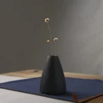 Ceramic small vase, home decoration handicraft desktop decoration, black small vase simple Japanese decoration - Image 5