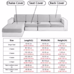 Four Seasons Universal Sofa Cushion Cover High Elastic Pet Anti Dirt Waterproof Sofa Cover - Image 2