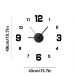 3D Creative Frameless DIY Wall Hanging Clock Wall Stickers Home Mute Digital Clock Living Room Office Wall Decoration - Image 6