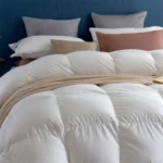 Premium Goose Down Comforter Cold-resistant Fluffy 100% Cotton Cover Winter Duvet Insert with Corner Tabe All Season Warmth - Image 5