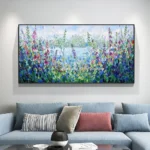 Mintura,Handpainted Texture Flowes Oil Painting on Canvas Modern Home Decoration Large Knife Landscape Posters Wall Art Pictures - Image 4