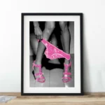 Fashion Pink Woman Bathroom Makeup Canvas Painting Sexy Woman Toilet Smoking Art Wall Posters Print Toilet Bathroom Home Decor - Image 5