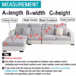 Thick Cushion Cover Fitted Sofa Covers for Living Room Washable Stretch Jacquard Seat Cover Furniture Protector Sectional Sofa - Image 2