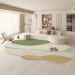 Large Area Rugs for Bedroom Nordic Living Room Decoration Shaped Carpet Irregular Plush Lounge Rug Thickened Washable Floor Mat - Image 2