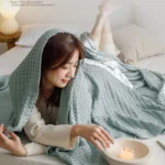 Soft Waffle Plaid Cotton Blanket for Bed Gauze Thin Towel Quilt Queen King Bedspread Blanket Throw Bed Sofa Cover Bedding - Image 5
