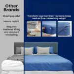 Invisible Bed Sheet Holder Clips No Slip Needle Free Grippers Secure Safe Bedding Anti-Shift Fasteners for Home/Crib/Elderly Bed - Image 2