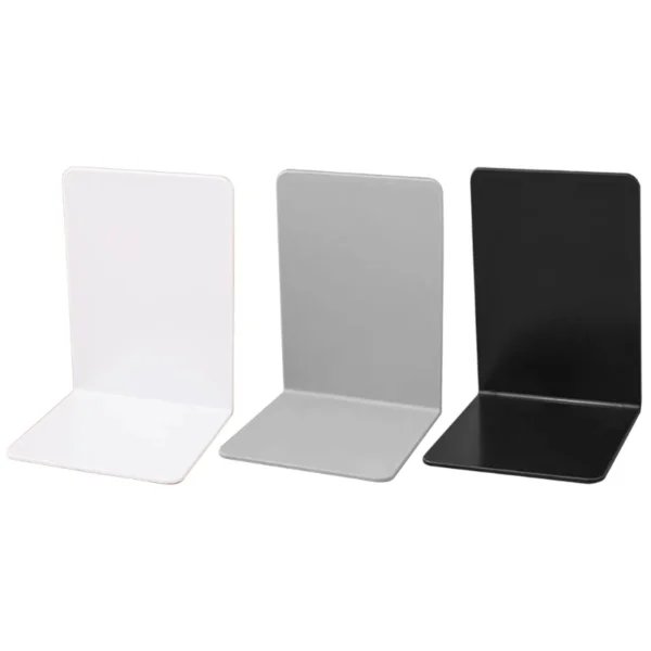 Simple Bookends L-Shaped Bookends Book Stoppers Desk Bookshelf Book Holders Shelf Book End for Library Bedroom
