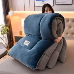 Double-sided Velvet Quilt Very Warm Winter Duvet Lamb Cashmere Wool Quilt Thicken Blanket Comforters Core for Double Bed Плед 이불