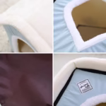 HOOPET Dog House Indoor Warm Kennel Pet Cat Cave Nest Rabbit Nest Washable Removable Mat Cozy Sleeping Bed For Cats Banana cat - Image 5