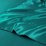 Luxury Satin Fabric Queen Size Bed Sheets Set King High Quality Fitted Sheet Flat Sheet Pillowcase Solid Bed Set Bedsheet Sets - Image 5