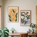 Modern Flat Matisse Spring Fresh Feeling Prints Flower Market Pink Green Wall Art Posters Canvas Painting Mural Decoration - Image 2