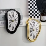 Distorted Clocks Interior Wall Clock Wall Mount Funny Decorative Gift Distorted Wall Clock Creative Melting Clock for Desk Home - Image 3