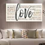 Vintage Art Love Quotes Living Room Kitchen Wall Home Decor Canvas Painting Modern Art Posters Print Couple Valentines Day Gifts - Image 2