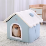 HOOPET Dog House Indoor Warm Kennel Pet Cat Cave Nest Rabbit Nest Washable Removable Mat Cozy Sleeping Bed For Cats Banana cat