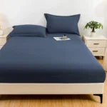 1PC waterproof soft skin frosting solid color bed cap dust cover Mattress cover sheet (pillow case and pillow core not included) - Image 5