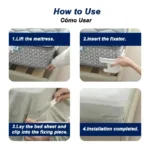 Invisible Bed Sheet Holder Clips No Slip Needle Free Grippers Secure Safe Bedding Anti-Shift Fasteners for Home/Crib/Elderly Bed - Image 5