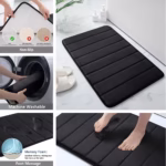 3Pc Sets Bath Mats Non Slip Memory Foam Bathroom Soft Rugs Water Absorption Dry Fast Bath Mat Machine Washable For Home Floor - Image 5