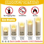 10-240Pcs LED Flameless Candles Wedding Acrylic Cup Candles Flickering Pillar Candles Wedding Concert Decor with Battery Powered - Image 6