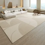 Wabi-sabi Wind Bedroom Decor Plush Carpet Thickened Study Anti-slip Mat Japanese-style Carpets for Living Room Home Striped Rug - Image 5