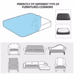 Thick Cushion Cover Fitted Sofa Covers for Living Room Washable Stretch Jacquard Seat Cover Furniture Protector Sectional Sofa - Image 4