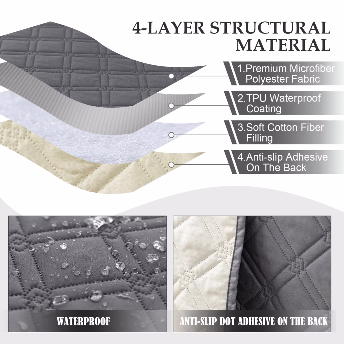 Waterproof Sofa Cover Sofa Protection Anti Slip Design Pet Friendly Sofa Cover Waterproof Sofa Cover For Dogs - Image 5