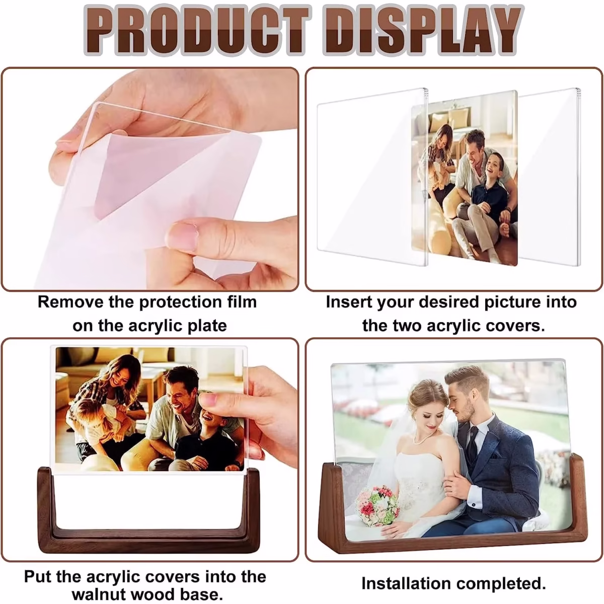Timeless Walnut &Amp; Beech Photo Frames – Perfect Memory Displays - Image 2