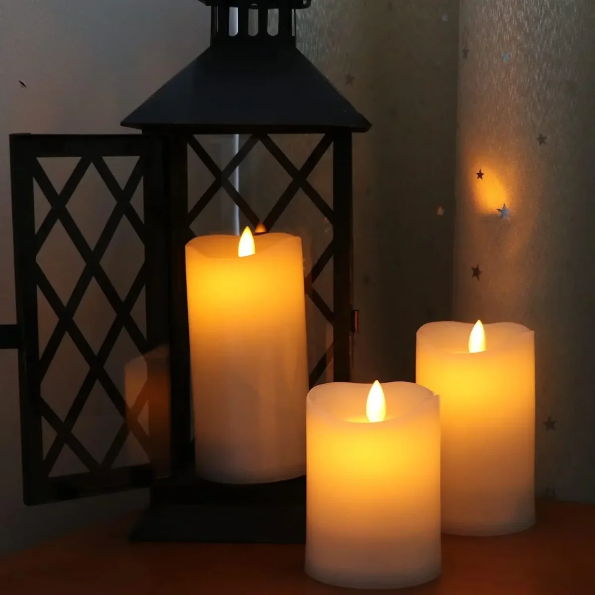 USB Rechargeable Flameless Electric Candles Moving Wick 3Pcs/Set Led Candles With Remote Home Bar Party Xmas Wedding Decoration - Image 6