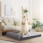 Luxurious L-Shape Dog Bed with Removable Washable Cover - Image 3