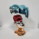 30cm Snoopy Statue Cartoon Holding Heart Snoopy Sculpture Electroplated Figure Desktop Ornaments Home Decor Housewarming Gift - Image 5