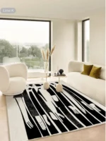 Modern Minimalist Rugs for Bedroom Light Luxury Large Area Carpet Lounge Rug Living Room Decoration Plush Carpets Non-slip Mat - Image 4