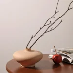 OasinNordic Retro Ceramic Vase Cabinet Living Room Decoration Flower Arrangement Pampas Grass Zen Tabletop Centerpiece Table - Image 6