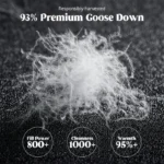 White Goose Down Filler 3D Bread Duvet/Quilt/Comforter for All Seasons Luxury Hotel Bedding Thick Blanket with 100% Cotton Shell - Image 3