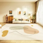 Plush Nordic Abstract Area Rug for Cozy Kids' Spaces - Image 2