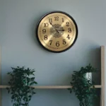 Quartz Wall Clock Dial Face Vintage Aluminium Metal Wall Clock Arabic Numeral Bedroom Living Room Clock Decoration - Image 3