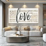 Vintage Art Love Quotes Living Room Kitchen Wall Home Decor Canvas Painting Modern Art Posters Print Couple Valentines Day Gifts - Image 5