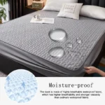 Waterproof Thicken Mattress Pad Protector Adjustable Fitted Sheets Bed Covers Anti-bacterial Pad for Bed 150x200 160x200 200x200 - Image 3